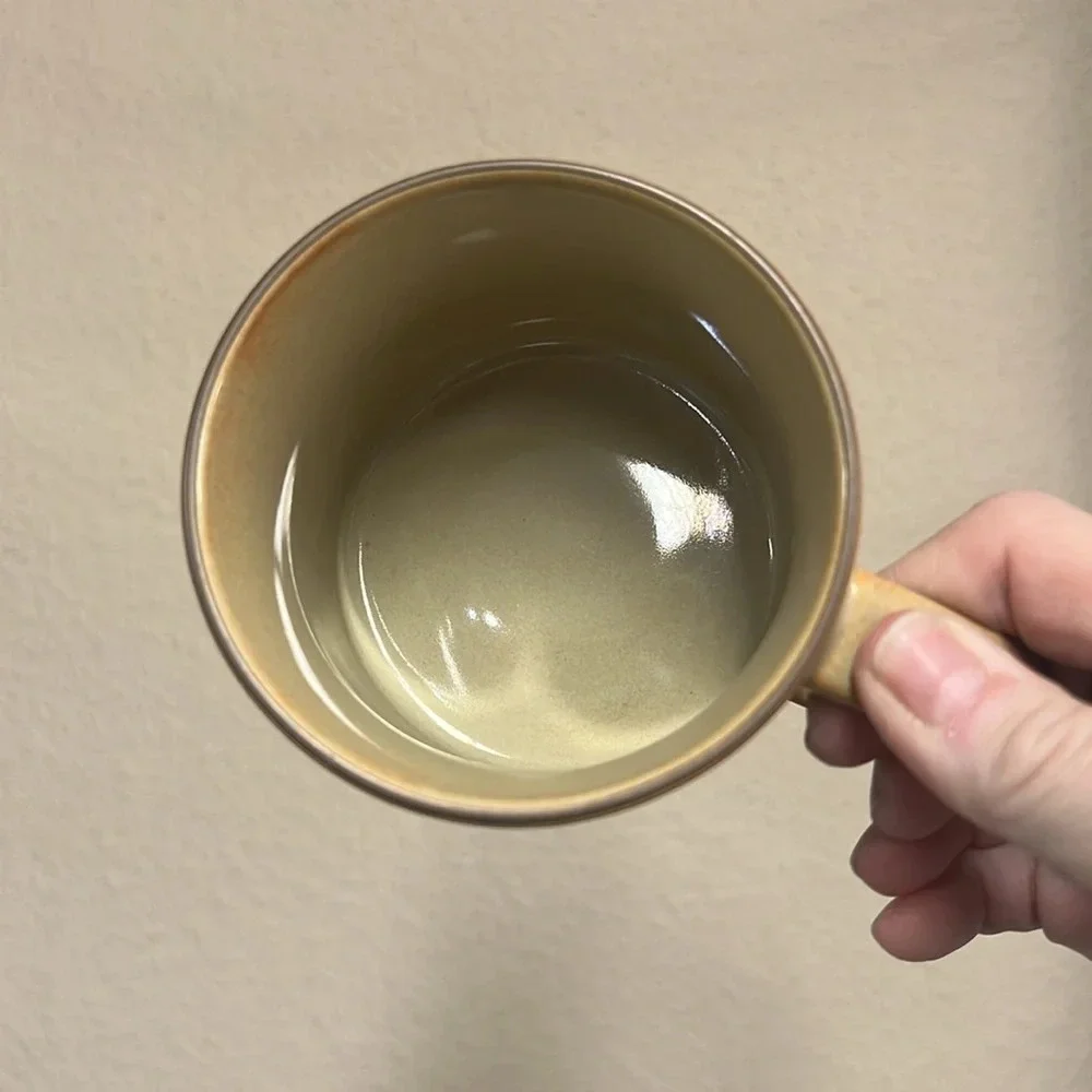 Starbucks Incise Leaf Mug in Tan and Brown Coffee Mug From 2013